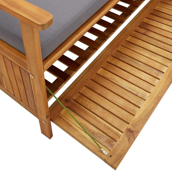 vidaXL Patio Storage Bench 47.2