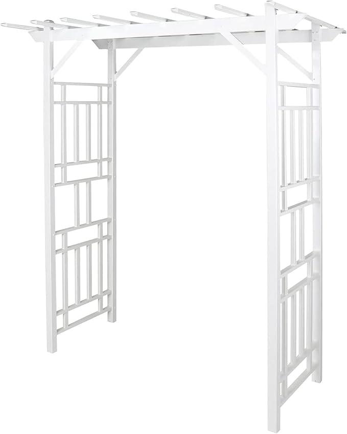 Dura-Trel Outdoor Garden Arch, Wellington Arbor Trellis for Climbing Plants, 72