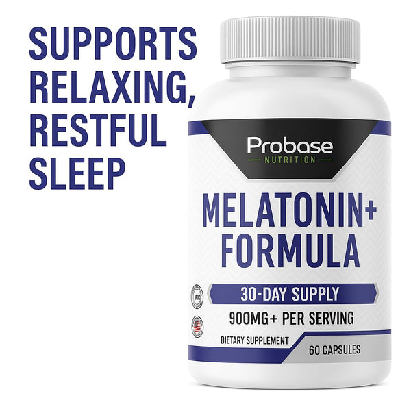 Probase Nutrition Melatonin+ Formula 60 Capsules 30-Day Supply