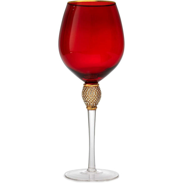 The Wine Savant Large Diamond Wine Glasses, 10