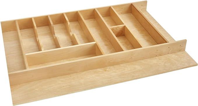 Rev-A-Shelf Trim-to-Fit Silverware Drawer Organizer For Kitchen Utensils, Cutlery Cabinet Storage Divider Insert, 33