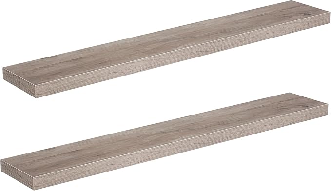 HOOBRO Floating Shelves for Wall, Wall Mounted Shelf Set of 2, 47.2