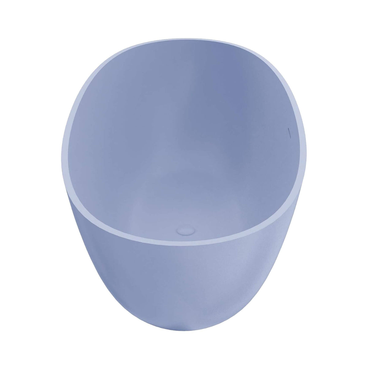 [61X29.5-Inch] Freestanding Modern Oval Stone Resin Soaking Tub With Overflow Drain (SAK40125)