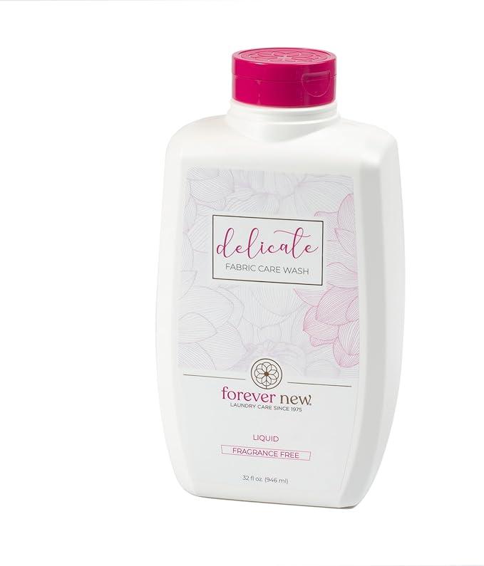 Forever New 32oz Liquid Unscented Fabric Care Wash 2 Pack (64oz Total) Natural Laundry Detergent