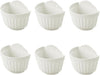 ORIMERC 6 Pack 10 inch Large White Wall Planter Pots Vertical Living Wall Hanging Planters Wall Mounted Planter Holder with Drainage Hole for Indoor Outdoor Plants Wall Decor with Hooks/Screws