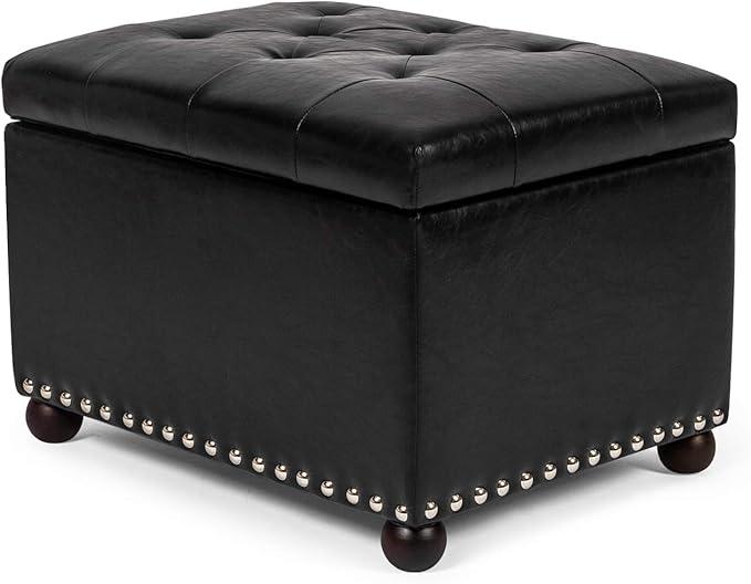Joveco Leather Storage Ottoman, 24