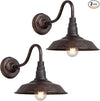2-Pack Outdoor Gooseneck Barn Light 10