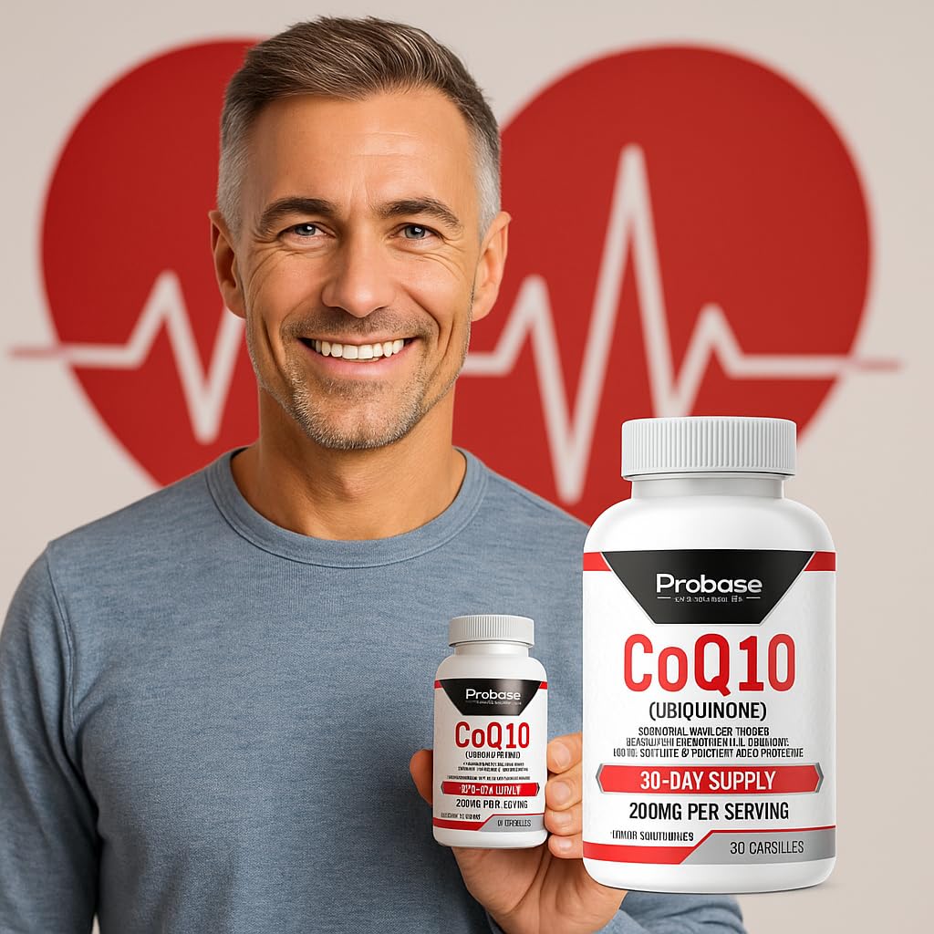 Probase Nutrition CoQ10 (Ubiquinone) 30 Capsules 30-Day Supply