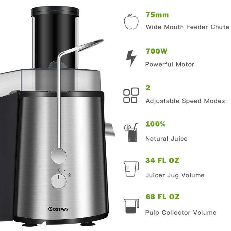 2-Speed Electric Juicer for Fruits & Vegetables