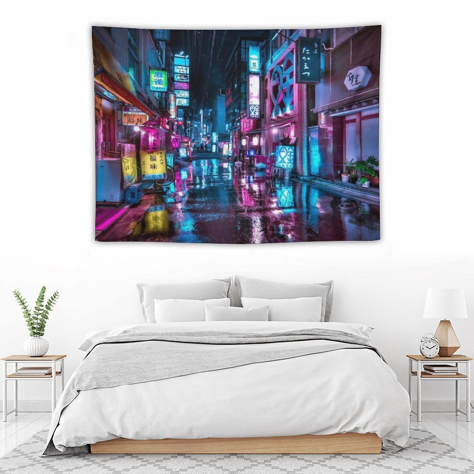 Tokyo at Night - Shimbashi Tapestry