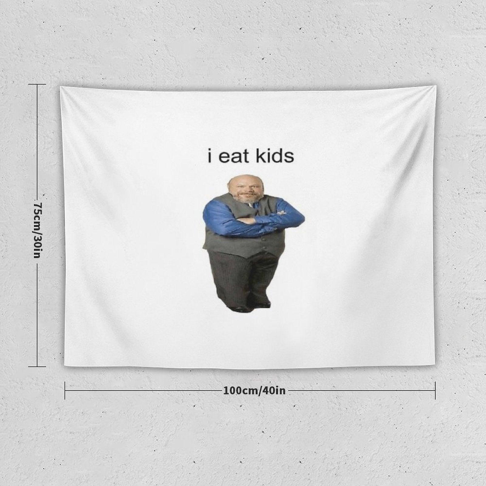 Bertram Eats Kids Tapestry