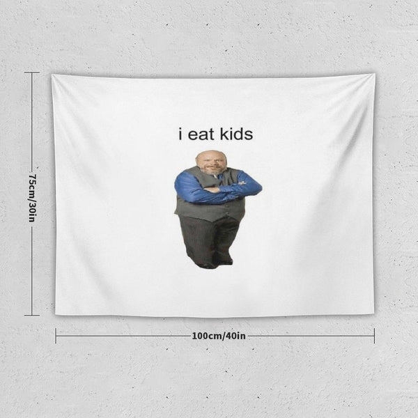 Bertram Eats Kids Tapestry