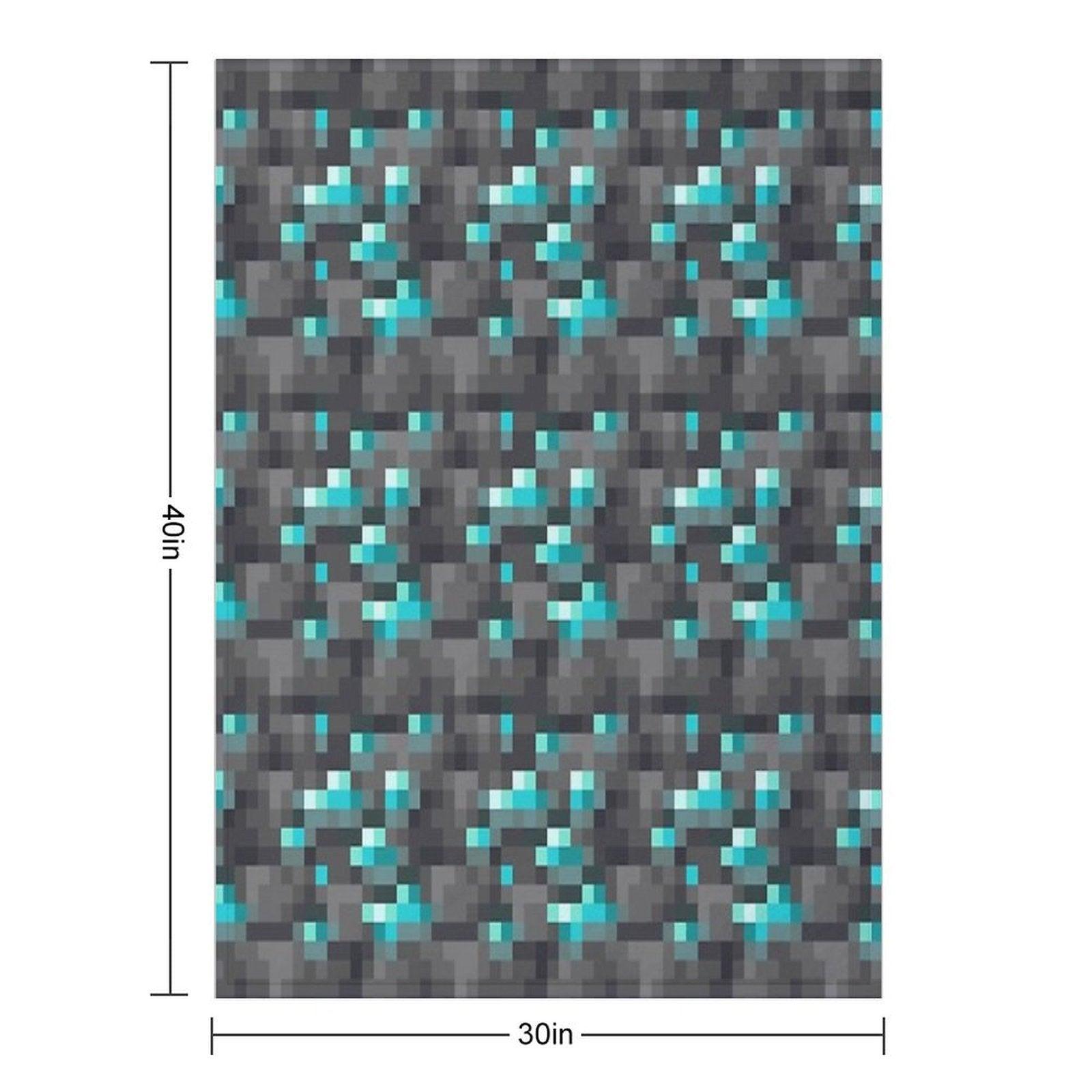 Deepslate Diamond Ore Throw Blanket