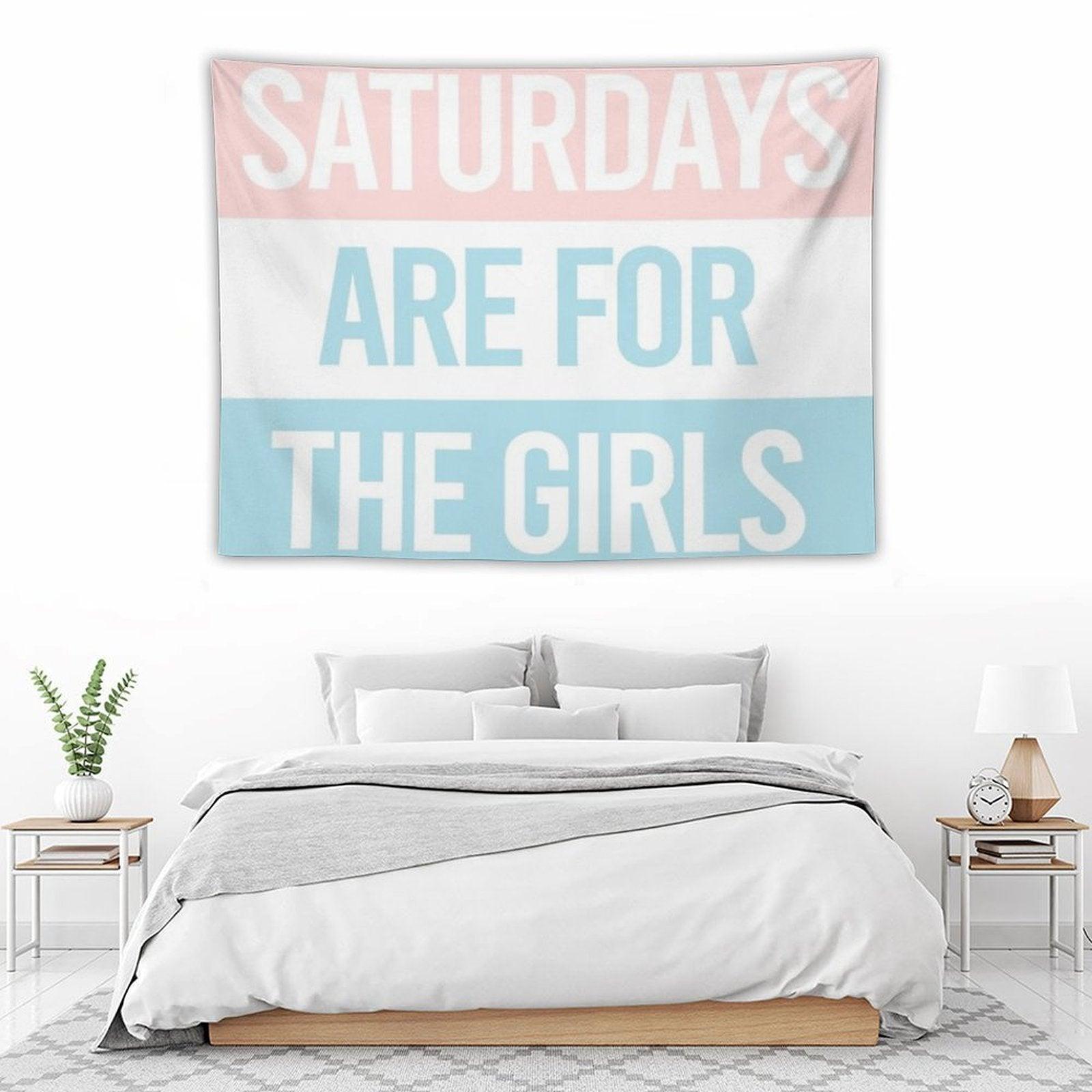 Pastel Saturdays Are for The Girls Tapestry