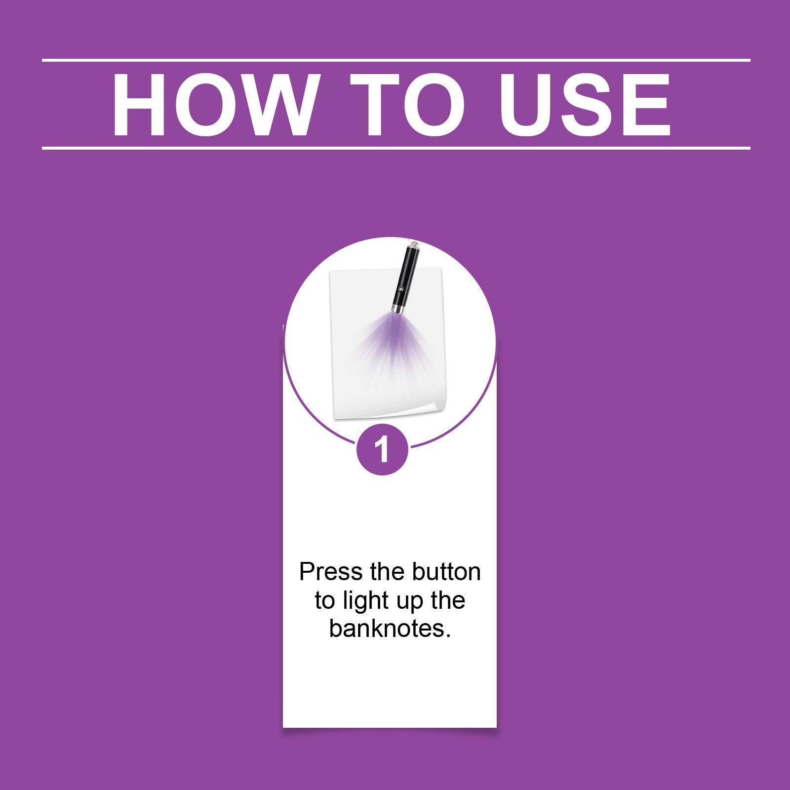Uv Detector, Portable Uv Detector Light Mini Practical Anti-Counterfeiting Detector
