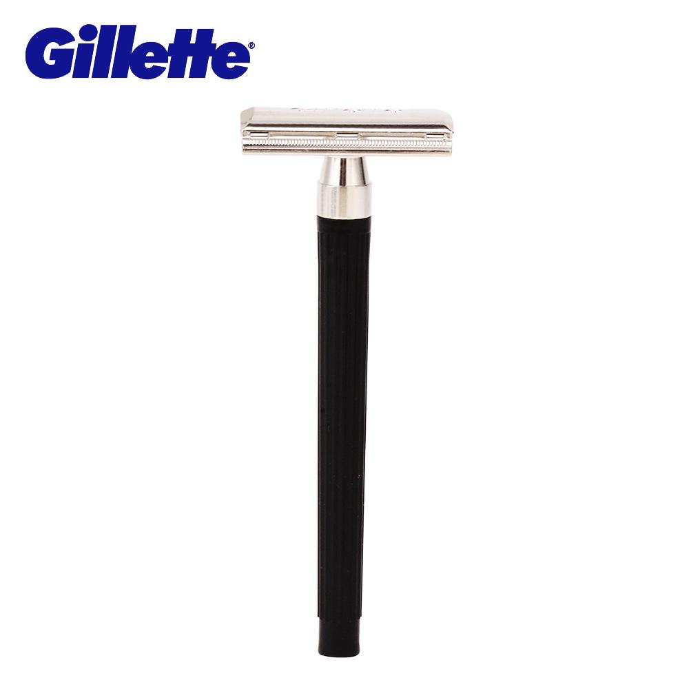 Gillette Super Blue Men Shaving Razors Knife 1 Holder With 1 Blade Official Authentic Safety Razors