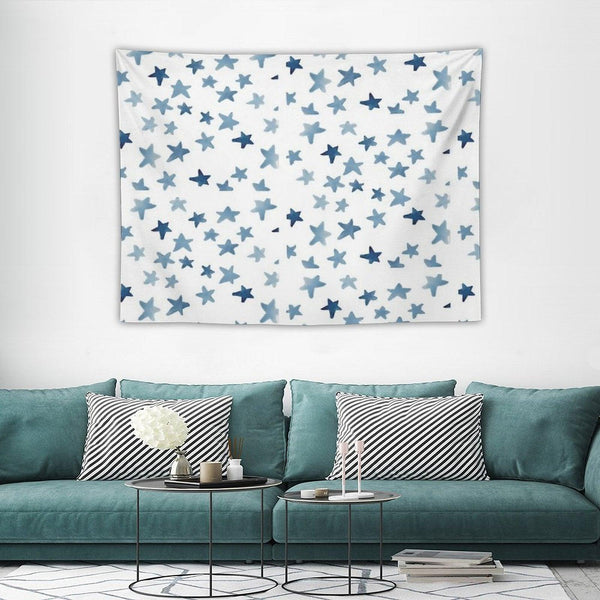 Blue Stars Tapestry