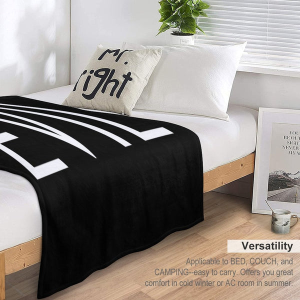 Evil Tv Show Title Eco-conscious Throw Blanket