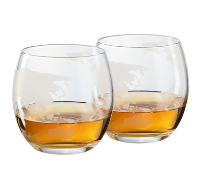 Gifts for Dad, Men Whiskey & Wine Decanter Globe World Set with Globe Glasses Anniversary Birthday House Warming for Liquor Scotch Bourbon Vodka, Gift for Him Husband, Gifts For Men Globe - 850ml