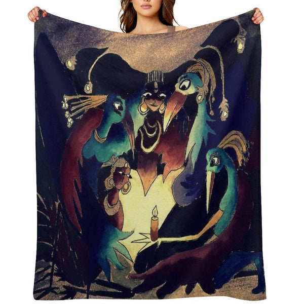 Gather Round The Light Throw Blanket