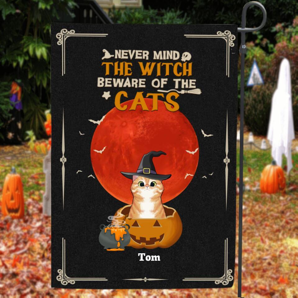 Personalized Halloween Cats Flag - Up to 5 Cats - Best Gift For Cat Lovers - 3QH5BH