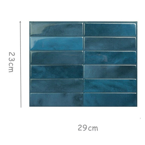 Kitchen oil and high temperature resistant stickers, 3D three-dimensional self-adhesive wall stickers, bathroom