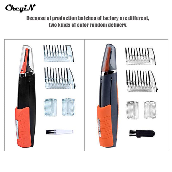 Micro Trimer Hair Cutter Clipper For Men Ear Sideburns Eyebrow with 4 Combs Cleaner Machine Styling Kit