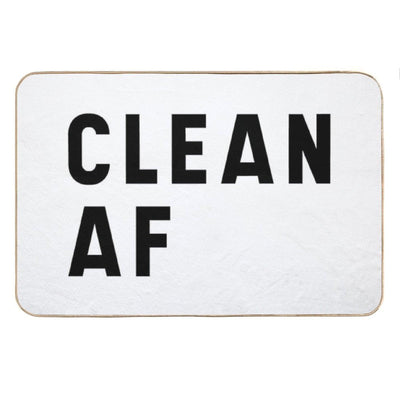 Clean AF - Funny Saying Bath Mat