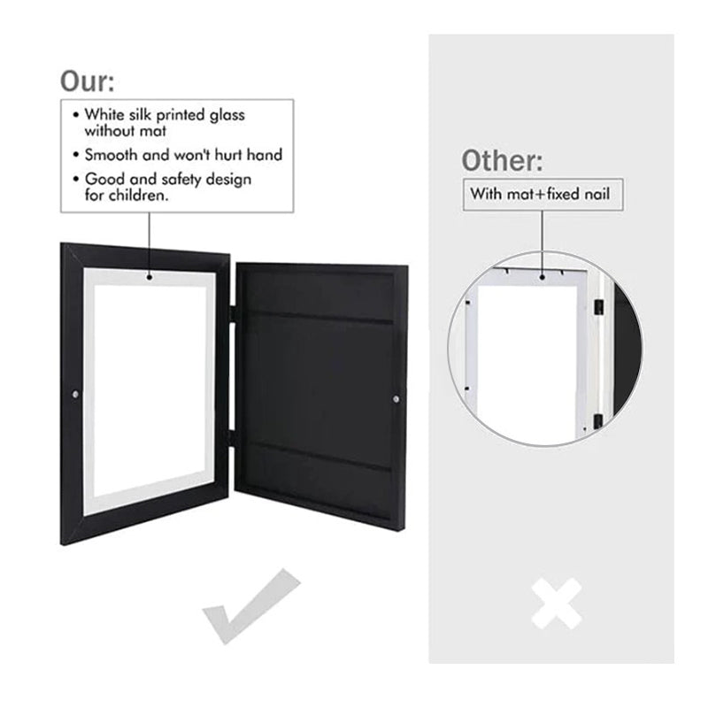 Children Art Frames Magnetic Front Open Changeable Kids Frametory for Photo Drawing Paintings Pictures Display