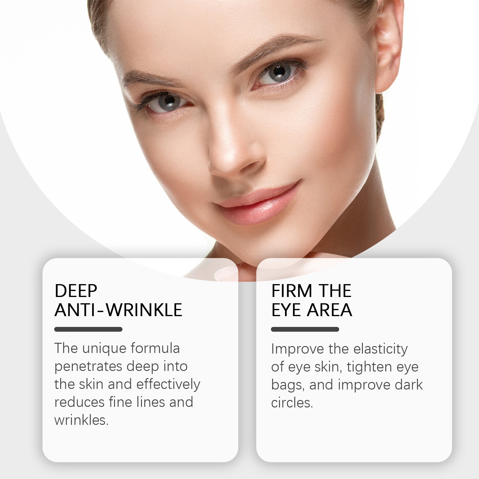 Eye Essence Moisturizes And Tightenes The Skin Around The Eyes, Lightening The Fine Lines And Bags Under The Eyes