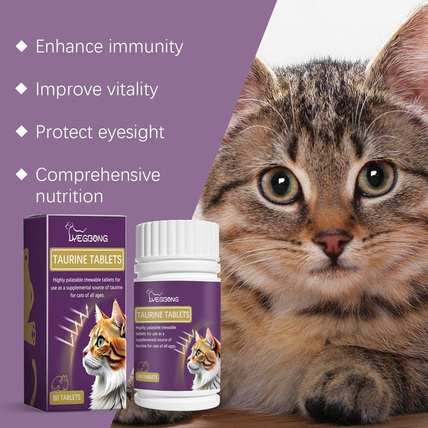 Compound Taurine Tablets For Cats Nutritional Supplement Multi-Dimensional Taurine Tablets For Cats