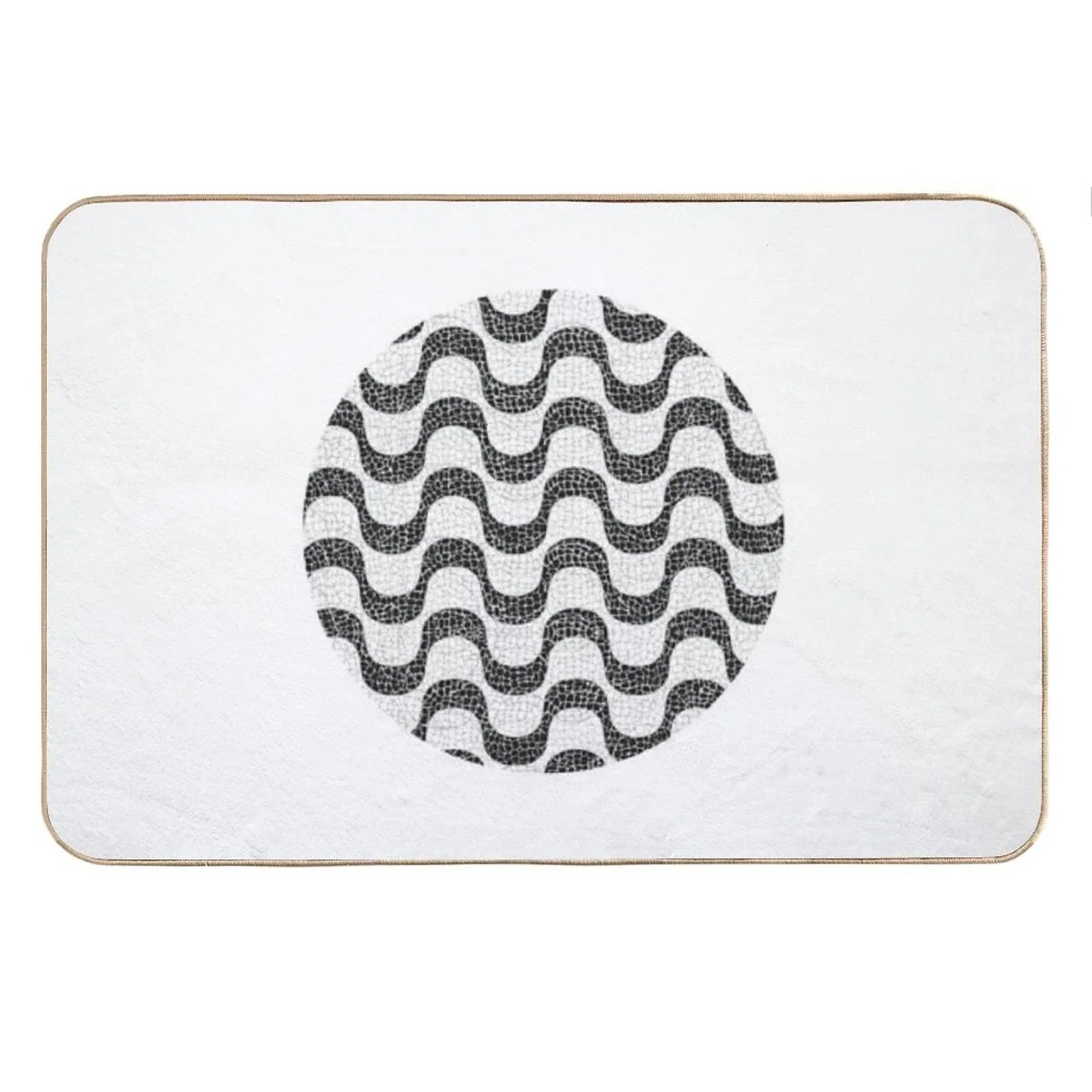 Copacabana Vibes Rio De Janeiro's Charming Sidewalk Bath Mat