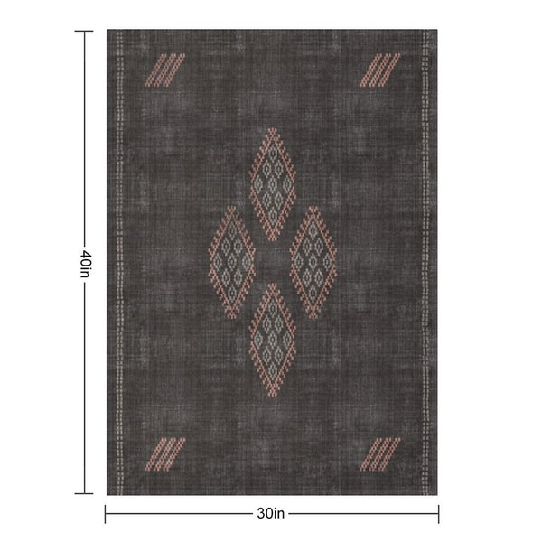 Kilim in Black And Pink Lightweight Throw Blanket