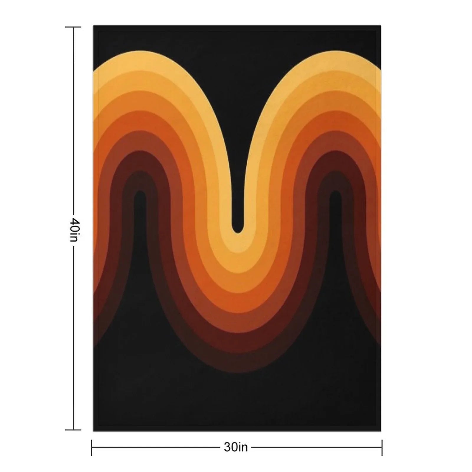 Retro Wave Throw Blanket