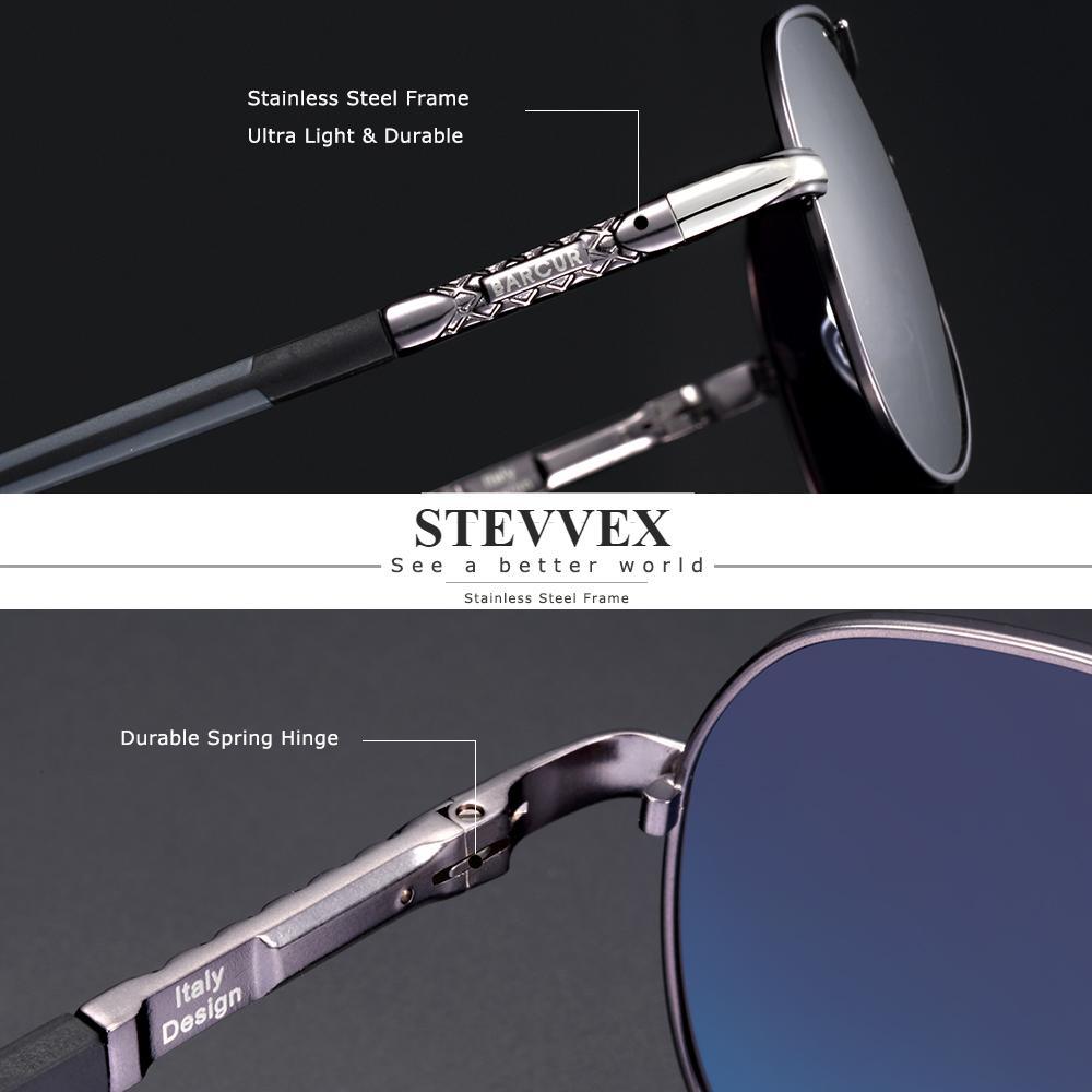 Retro Vintage Elegant Luxury Business High Quality Men  Polarized Aviation Pilot Retro Classic Sunglasses With UV400 Protection
