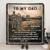 Personalized Hunting Father & Kid Blanket - Father's Day Gift From Son and Daughter To Father - To My Dad - Quilt Blanket / #FFFFFF / YOUTH 50x60 INCHES (130x150 CM)
