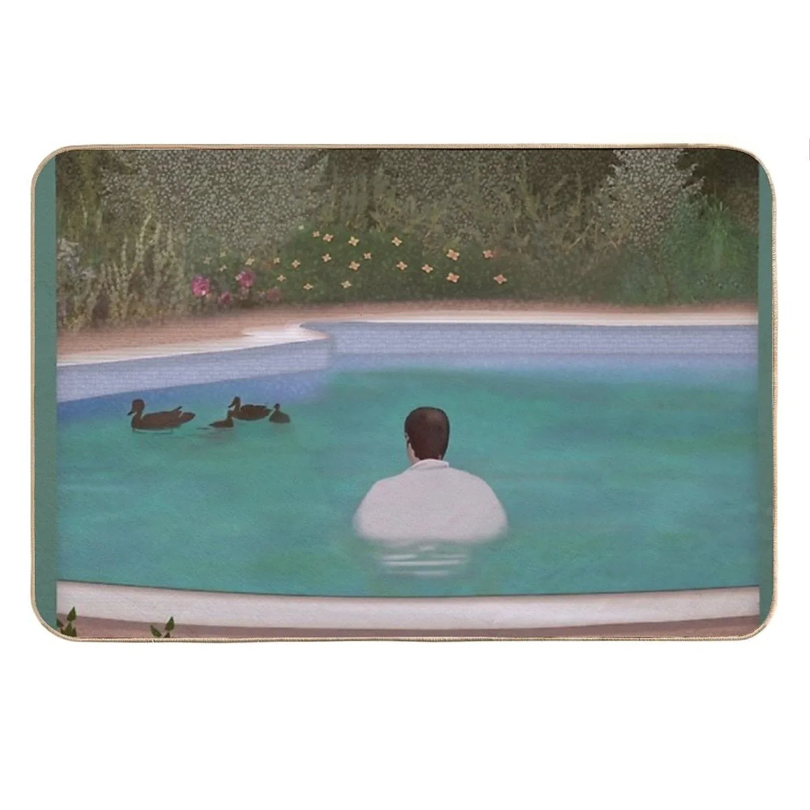 Him, with Those Ducks.. Bath Mat