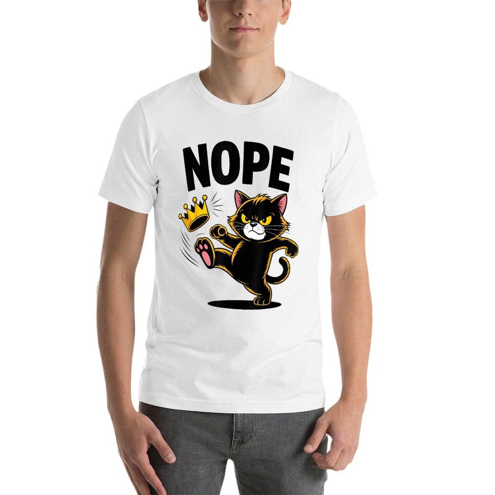 Rejecting Kings Since 1776 No Kings 4th Of July Cat Lover  Moisture-wicking T-Shirt