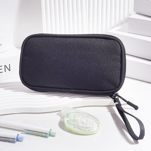 Multi - Functional Digital Accessories Organizer with Multiple - Layer Data Cable Pouch, Dust - proof Headphone Bag and Power Bank Pocket