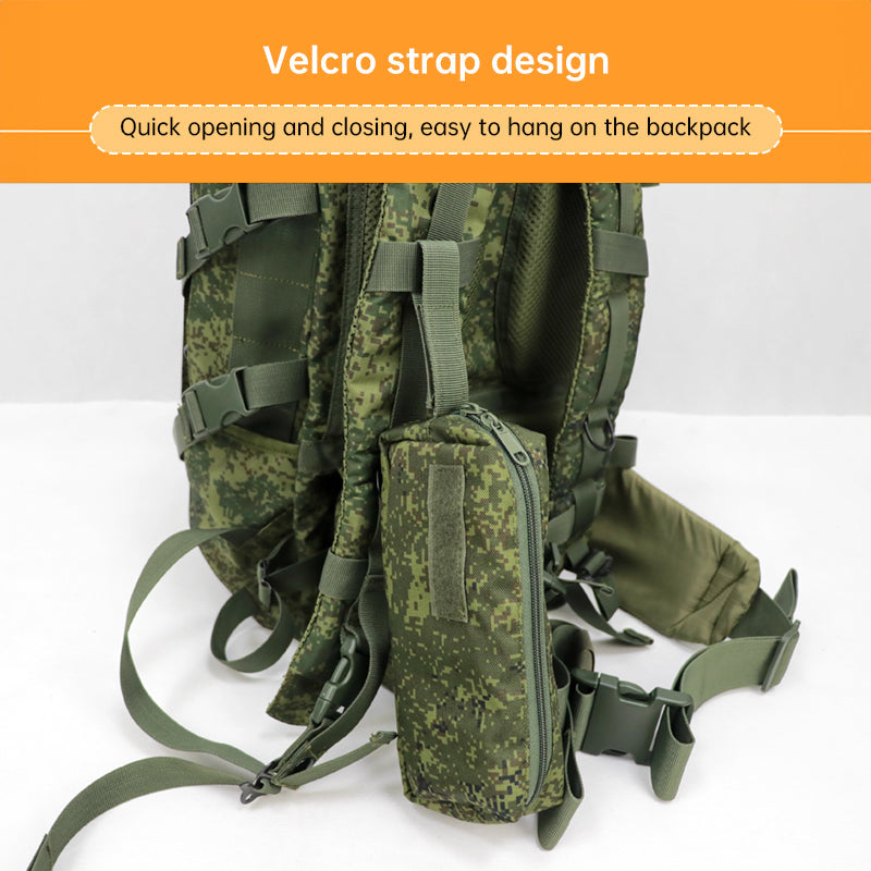 Cold War-era large-capacity tactical storage bag – versatile MOLLE-compatible pouch for students/stationery or tactical use.