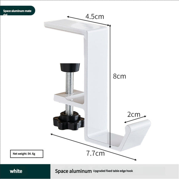 Portable student backpack hook, office desk mobile headphone hook, table side umbrella hook Hook storage