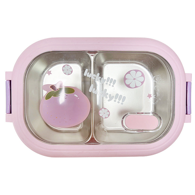 Cute portable stainless steel lunch box lunch box lunch box