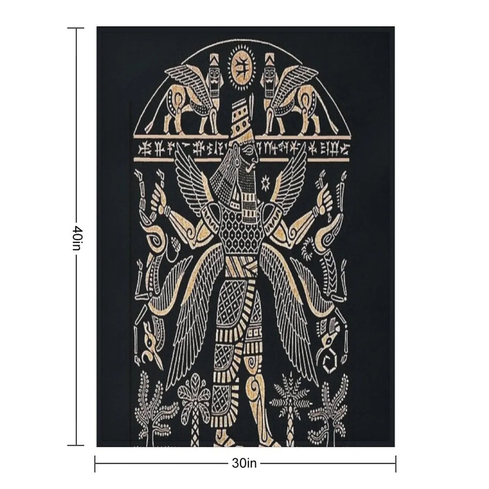 ASSYRIAN Throw Blanket
