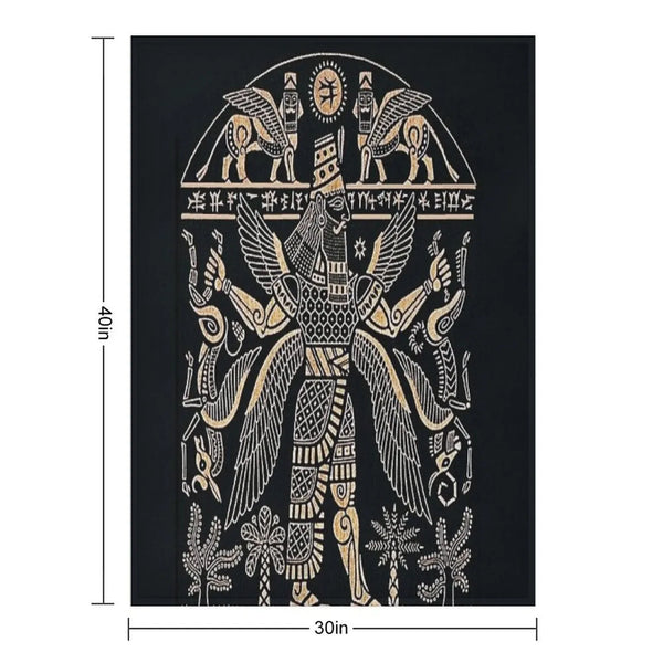 ASSYRIAN Throw Blanket