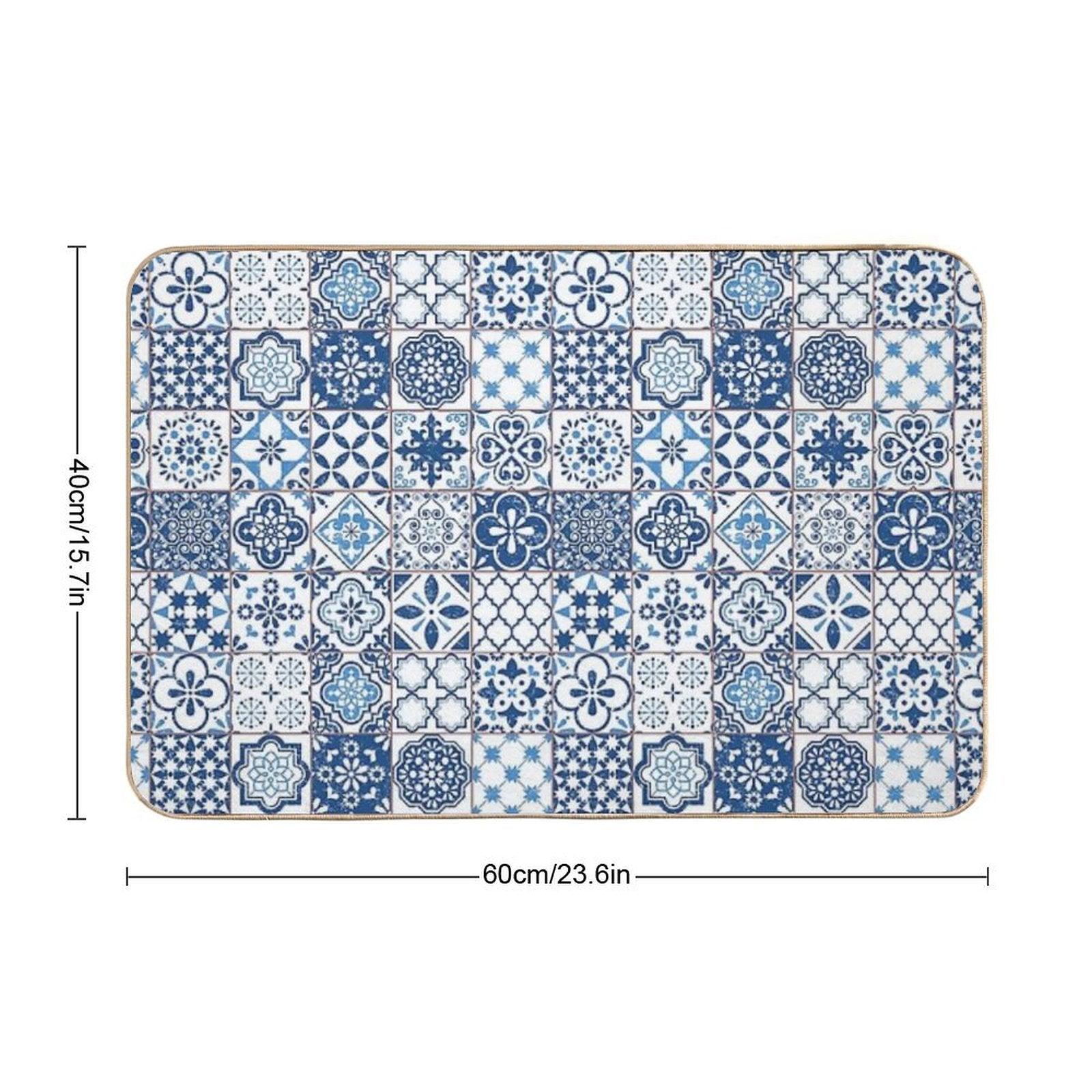Portuguese Azulejos Bath Mat