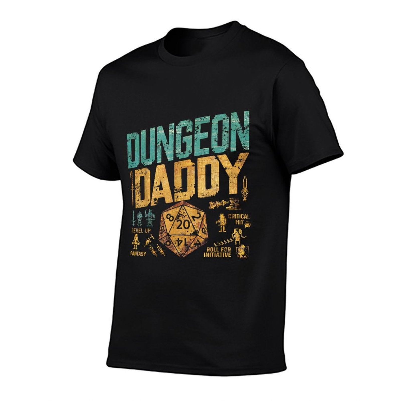 Retro Dungeon Daddy for Father, Fathers Day T-Shirt