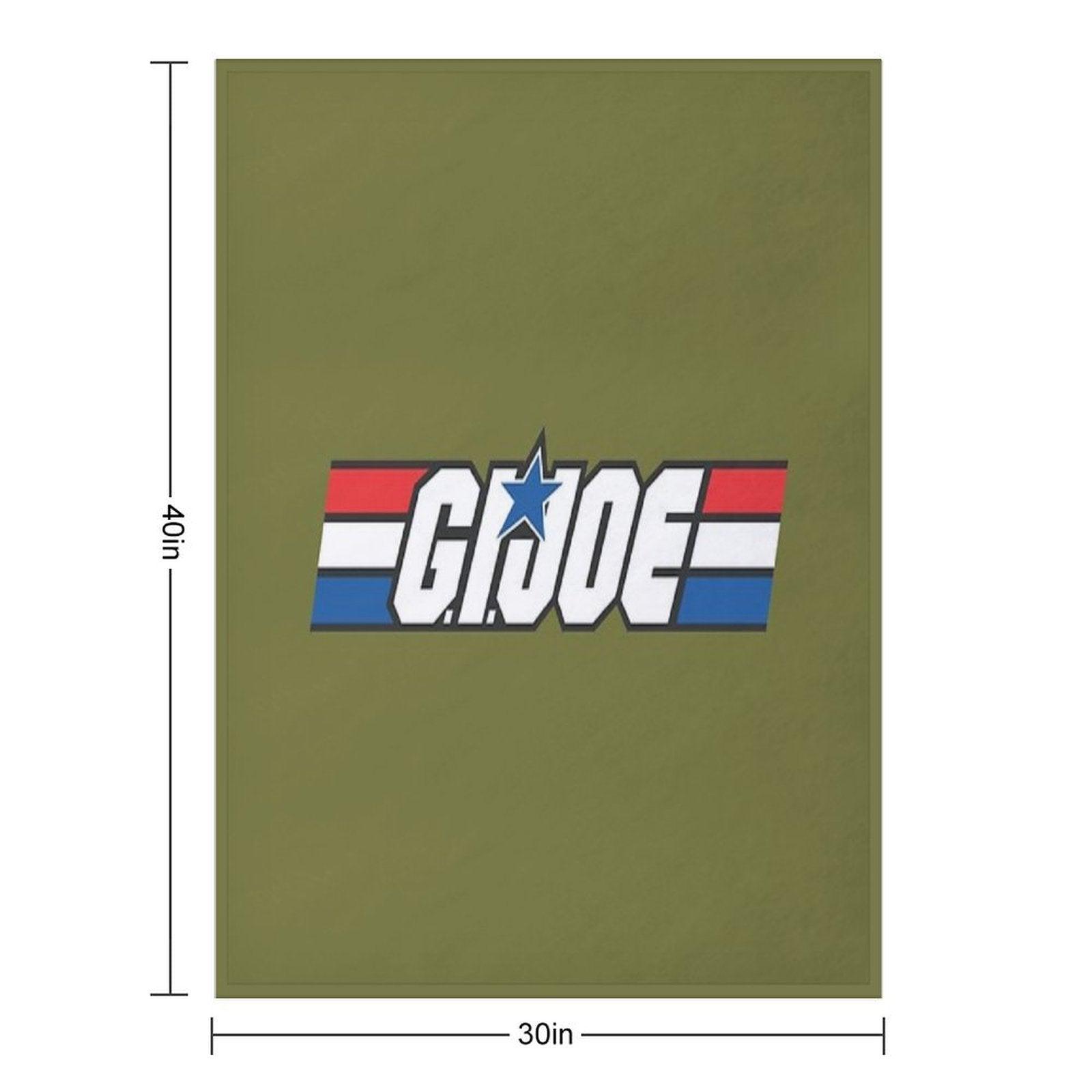Gi Joe Logo Artwork Throw Blanket