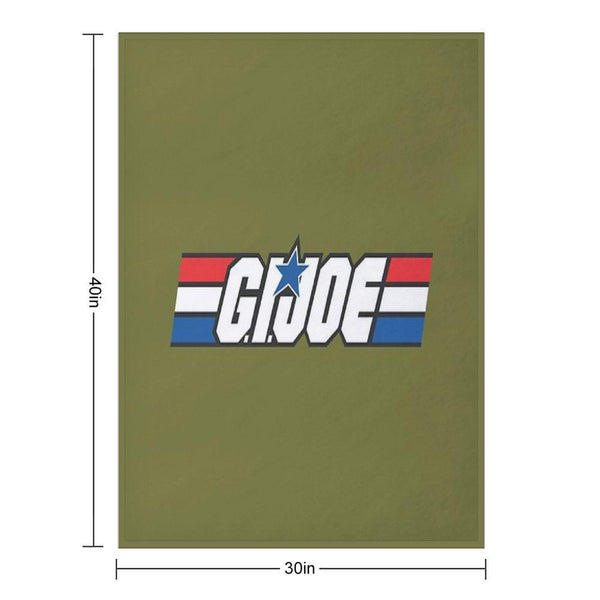 Gi Joe Logo Artwork Throw Blanket