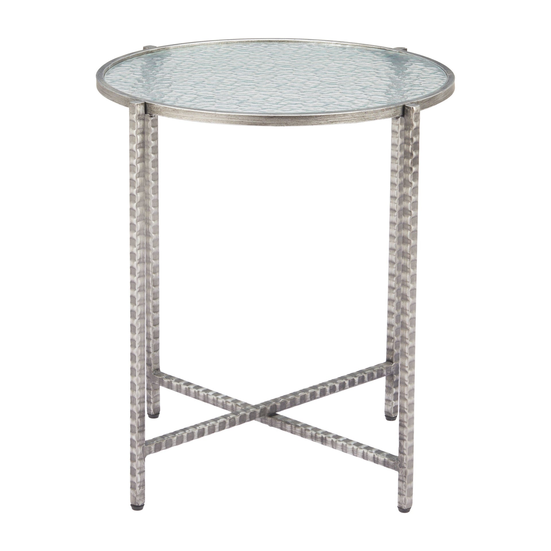 Vetro Side Table Silver