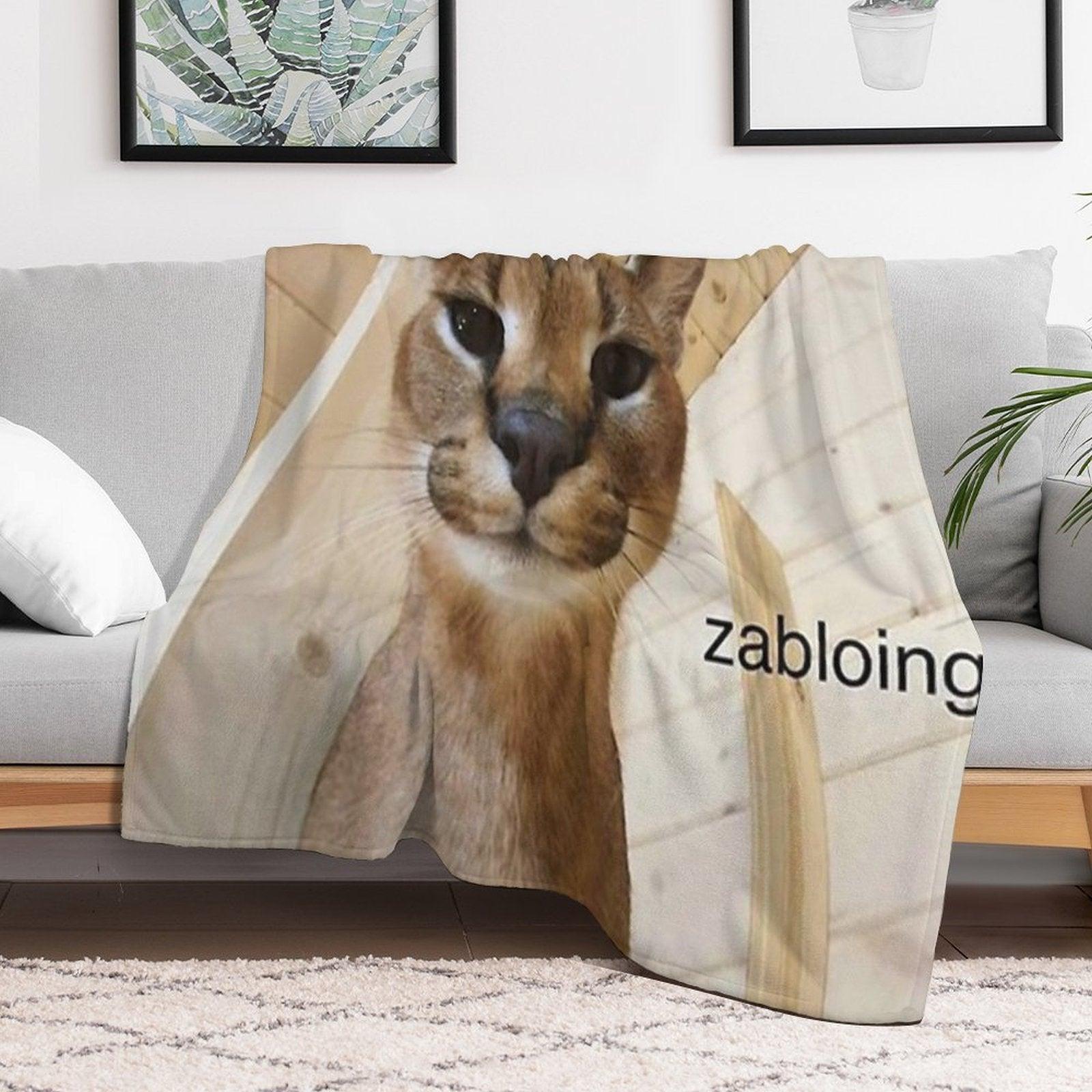 Zabloing Meme Throw Blanket